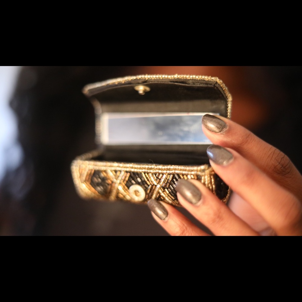 Sonya 7 Vintage Beaded Lipstick case